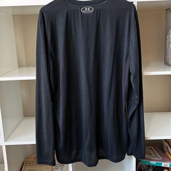 Under Armour Heat Gear Run Fitted Long Sleeved T Shirt Men’s 2XL Black - Picture 3 of 4